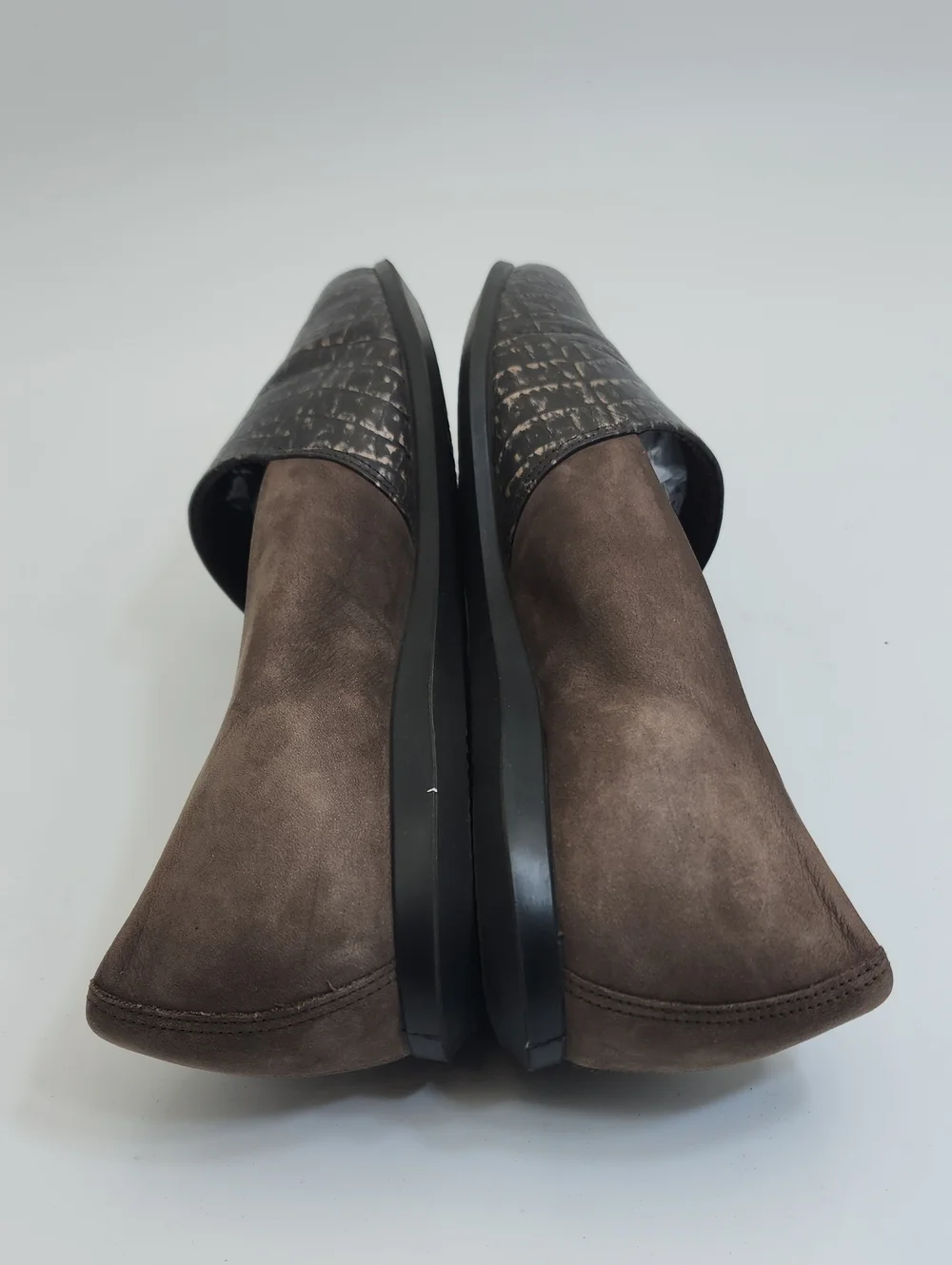 ECCO Women's Touch Ballerina 2.0 Croc-Embossed Leather Loafer Flats Size 41
